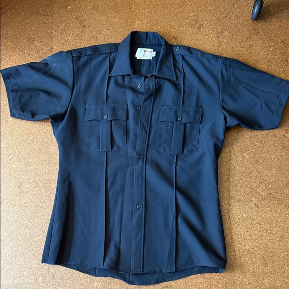 Men's Navy Blue Casual Button Down Shirt - Picture 1 of 1